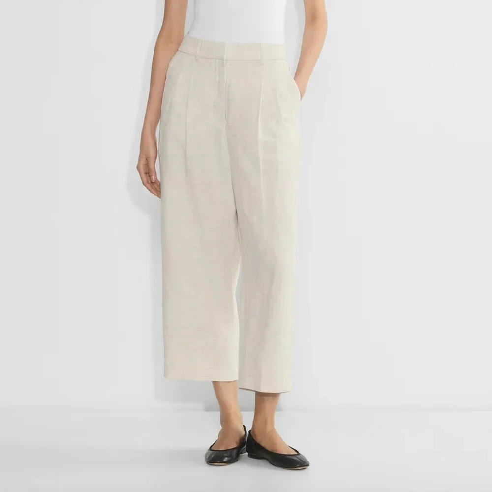 The Effortless Pant™ Cropped, Natural Ecru, size 0